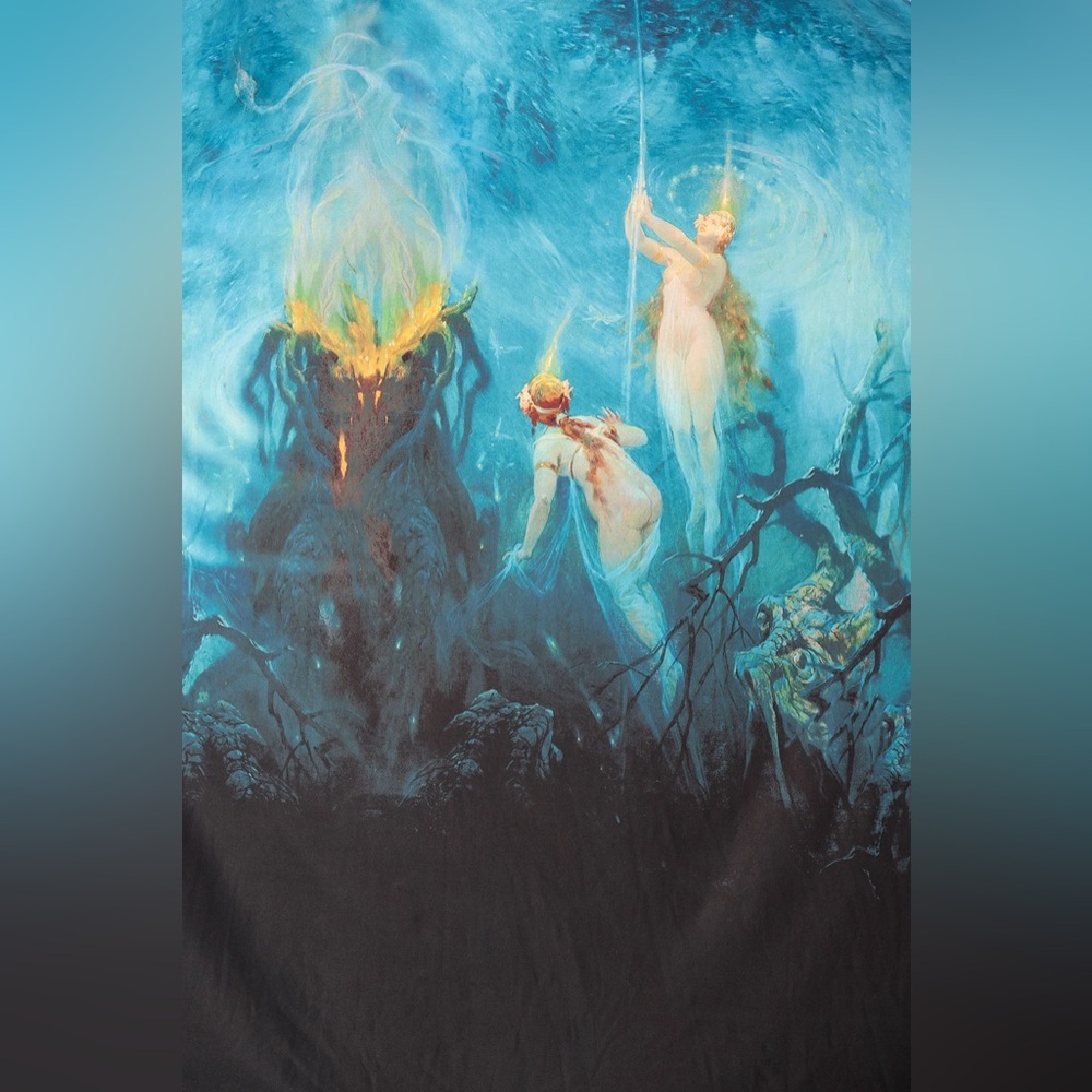 Blackmilk mermaid siren maxi skirt fairycore cottage renaissance fairy art ocean - Picture 4 of 7